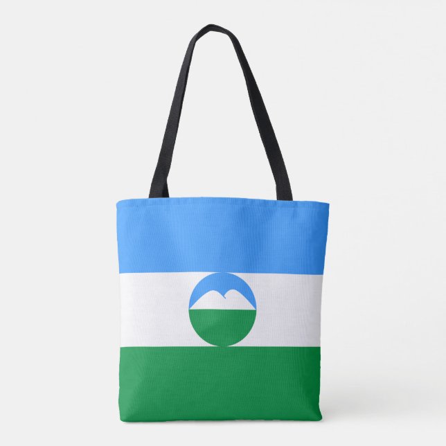 Bolso De Tela Bandera de Kabardino Balkaria (Reverso)