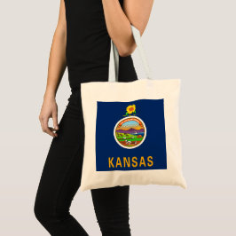Bolso De Tela Bandera de Kansas
