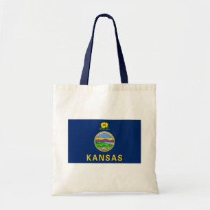 Bolso De Tela Bandera de Kansas