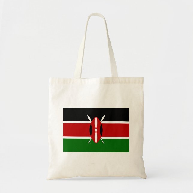 Bolso De Tela Bandera de Kenia (Frente)