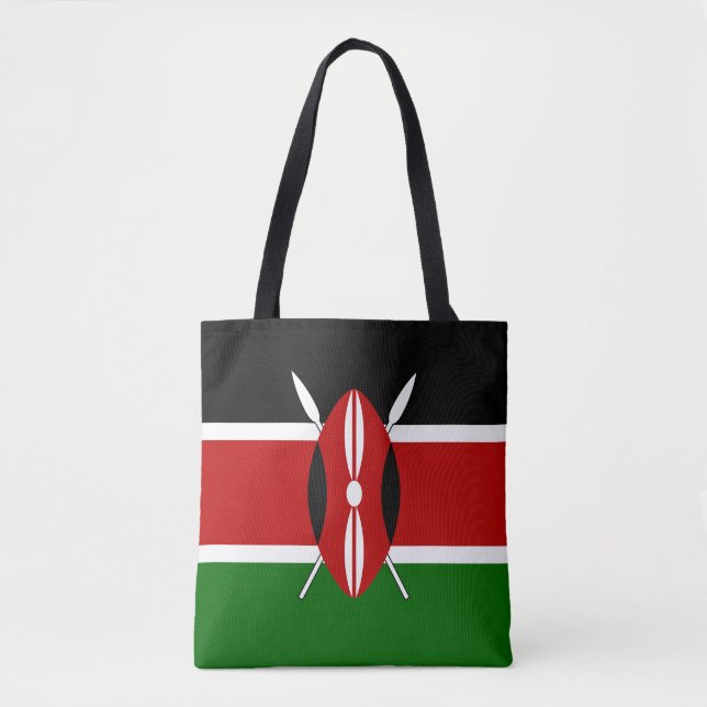 Bolso De Tela Bandera de Kenia (Anverso)