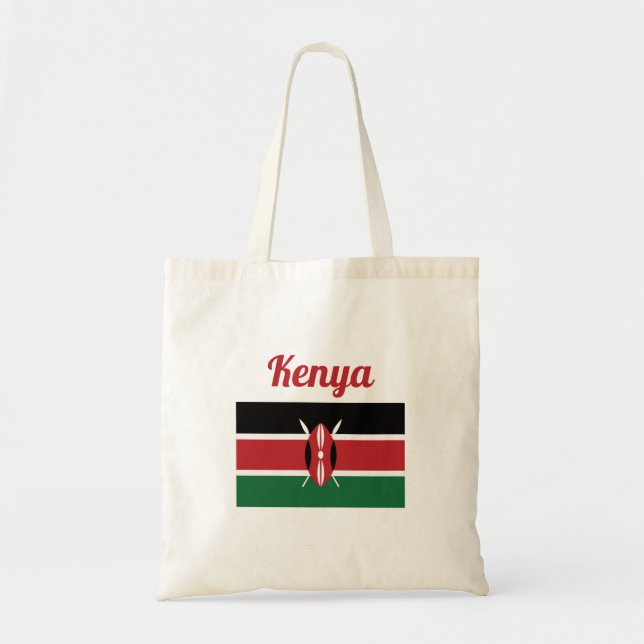 Bolso De Tela Bandera de Kenia (Frente)