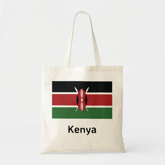 Bolso De Tela Bandera de Kenia (Frente)