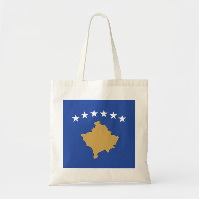 Bolso De Tela Bandera de Kosovo (Frente)