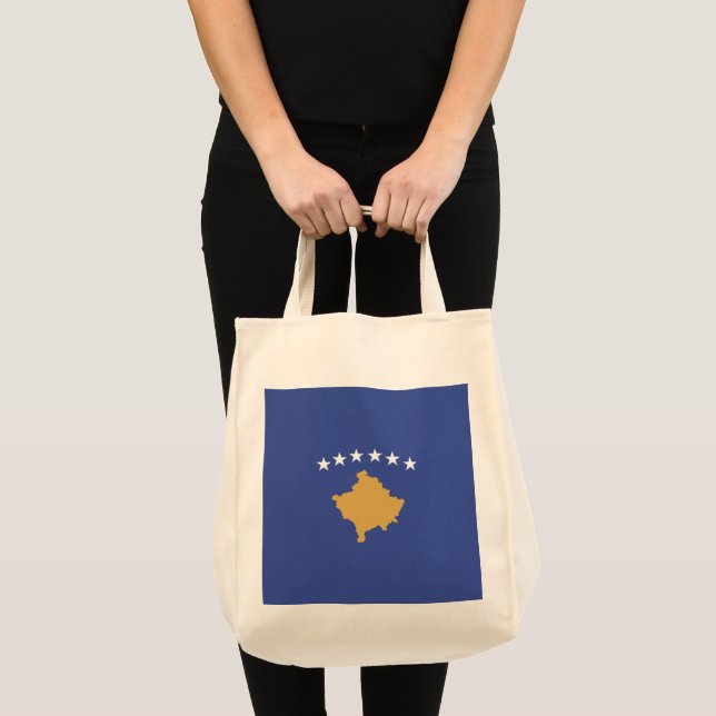 Bolso De Tela Bandera de Kosovo (Anverso (producto))