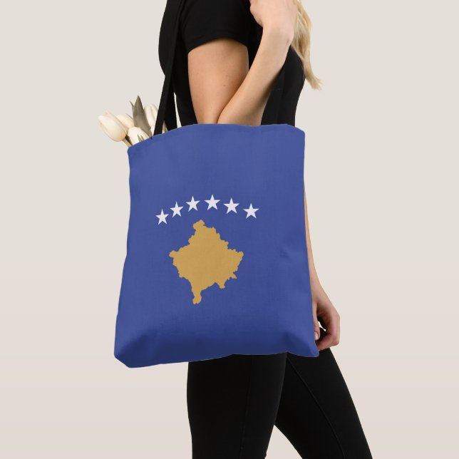 Bolso De Tela Bandera de Kosovo (Detalle)