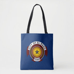 Bolso De Tela Bandera de la ciudad de El Paso, Texas Tote Bag
