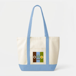 Bolso De Tela Bandera de la ciudad de Fresno, California Tote Ba