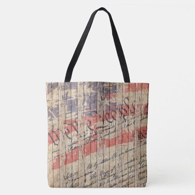 Bolso De Tela *~* Bandera de la Constitución Rusa Patriótica de  (Anverso)