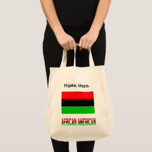 Bolso De Tela Bandera de la diáspora afroamericana Tote personal