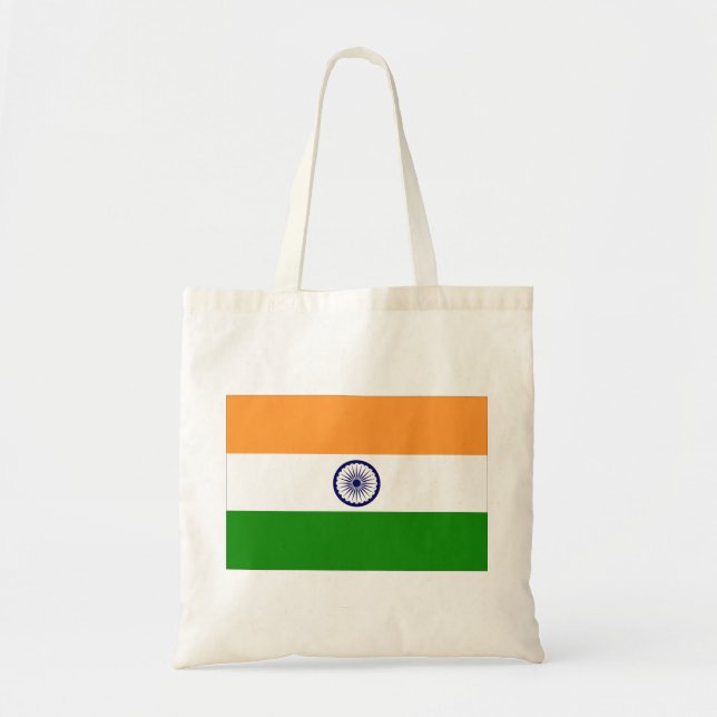 Bolso De Tela Bandera de la India (Frente)