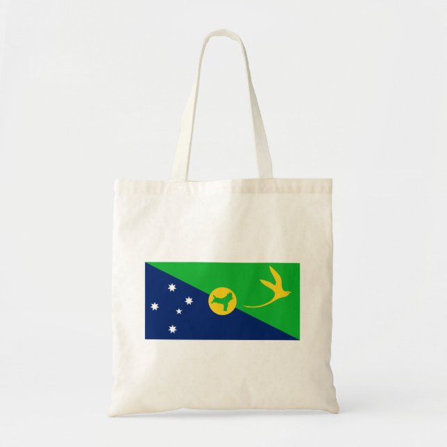 Bolso De Tela Bandera de la isla de los navidades (Frente)