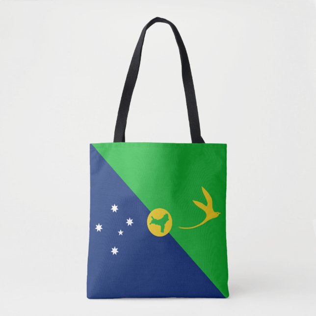 Bolso De Tela Bandera de la Isla de Navidad (Anverso)
