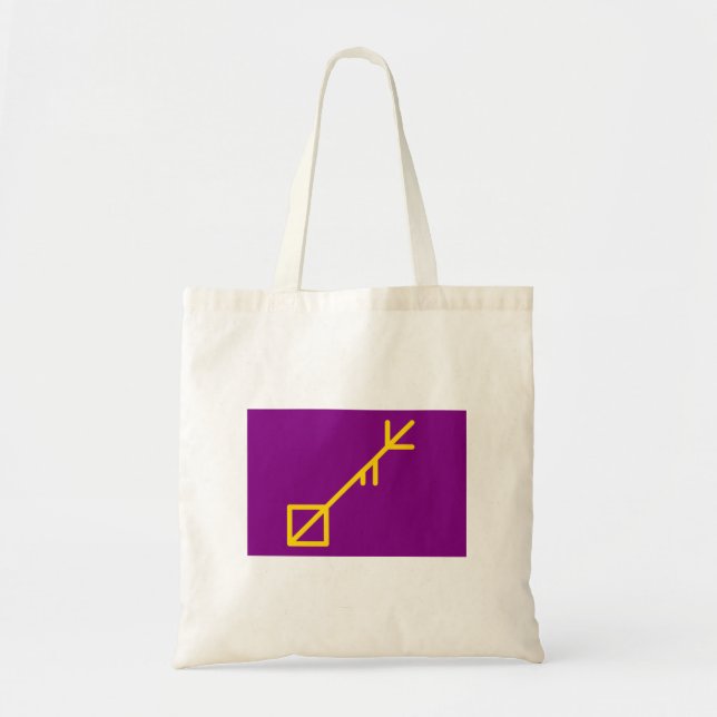 Bolso De Tela Bandera de la Isla de Sessrumnir (Frente)