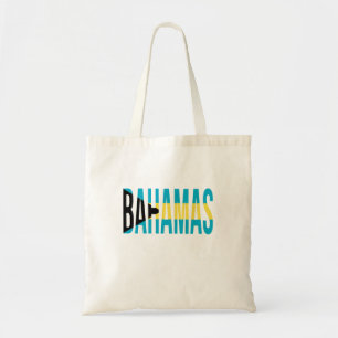 Bolso De Tela Bandera de la isla de vacaciones de Bahamas