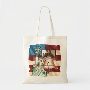 Bolso De Tela Bandera de la Libertad de EE. UU.