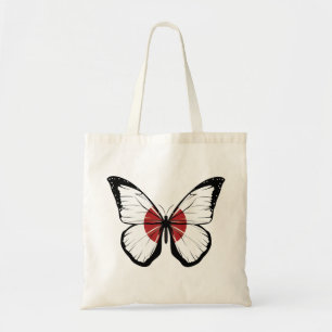 Bolso De Tela Bandera de la mariposa de Japón