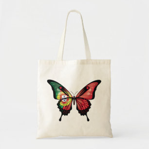 Bolso De Tela Bandera de la mariposa de la cola de las tortugas
