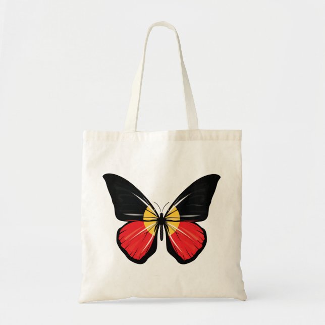Bolso De Tela Bandera de la mariposa de origen (Frente)
