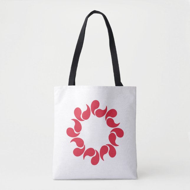 Bolso De Tela Bandera de la prefectura de Saitama, Japón (Anverso)