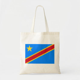 Bolso De Tela Bandera de la RDC (República Democrática del Congo