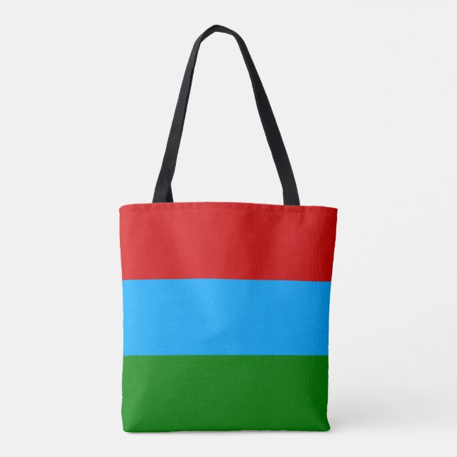 Bolso De Tela Bandera de la República de Karelia (Reverso)