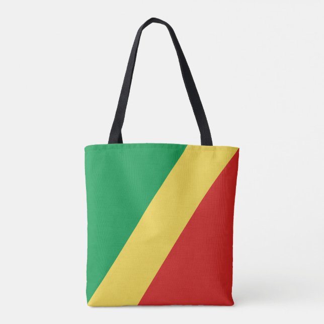 Bolso De Tela Bandera de la República del Congo (Reverso)