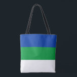 Bolso De Tela Bandera de la República Komi<br><div class="desc">Bandera patriótica de la República Komi.</div>