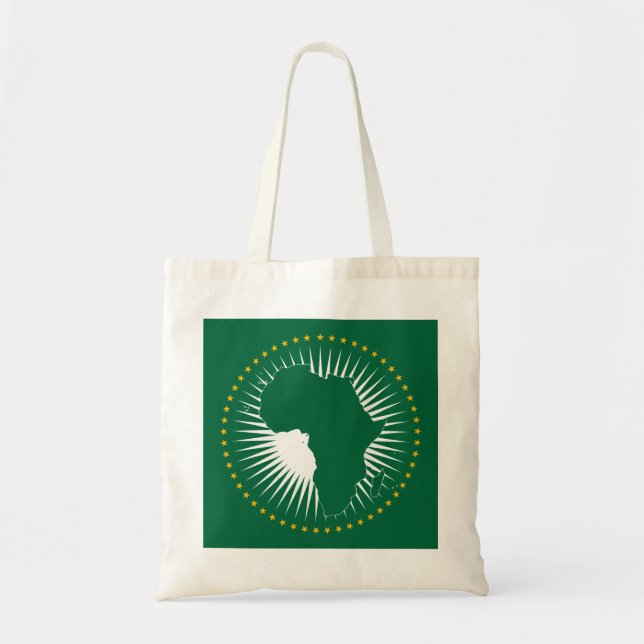 Bolso De Tela Bandera de la Unión Africana (África) (Panafrica) (Frente)