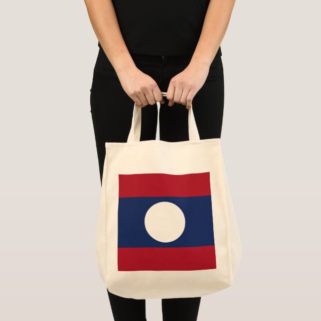 Bolso De Tela Bandera de Laos (Anverso (producto))