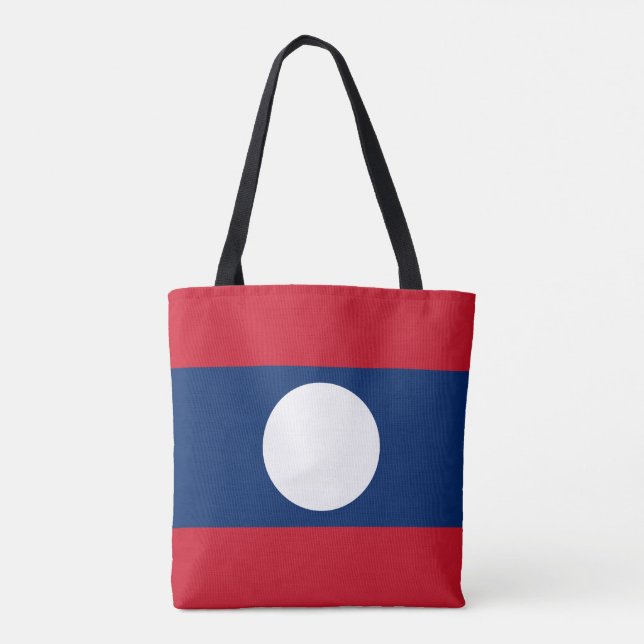 Bolso De Tela Bandera de Laos (Reverso)