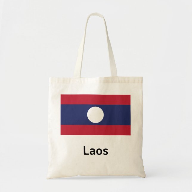 Bolso De Tela Bandera de Laos (Frente)