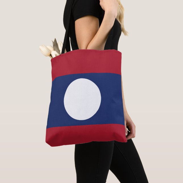 Bolso De Tela bandera de Laos (Detalle)