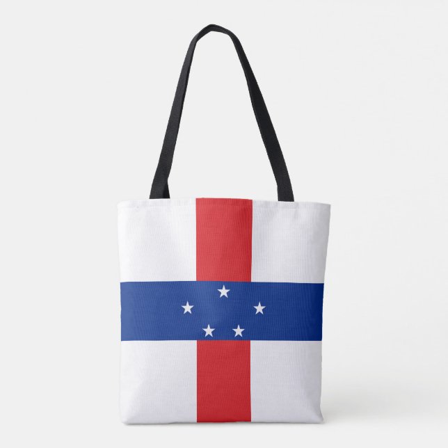 Bolso De Tela Bandera de las Antillas Neerlandesas (Reverso)