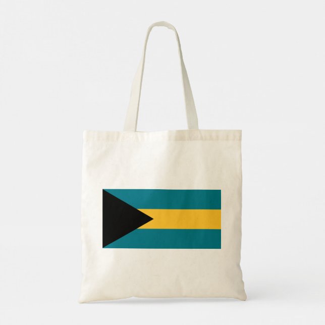 Bolso De Tela Bandera de las Bahamas (Reverso)
