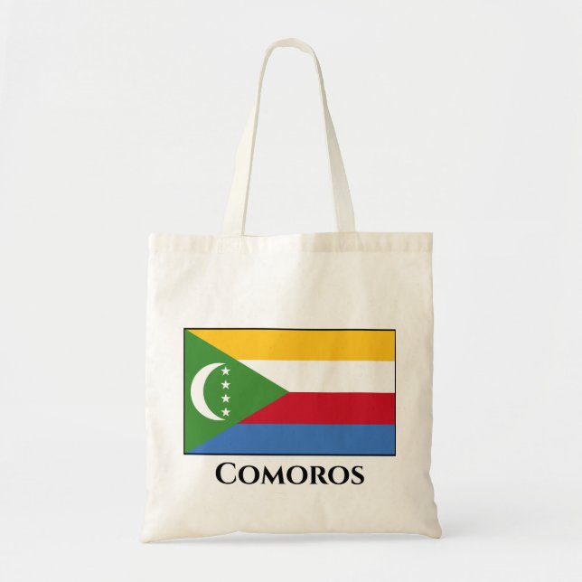 Bolso De Tela Bandera de las Comoras (Frente)
