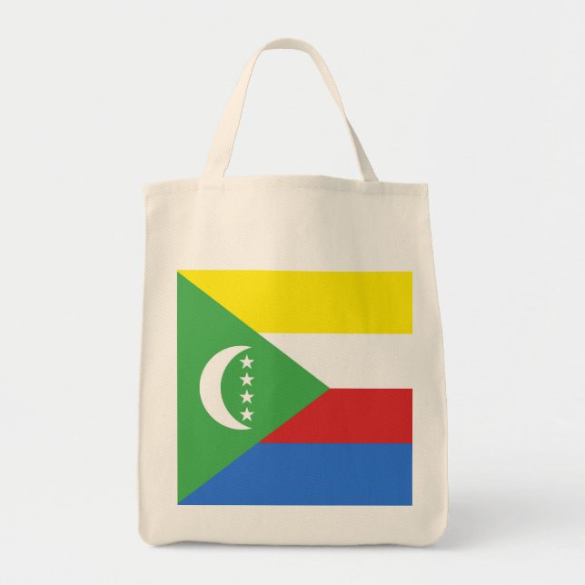 Bolso De Tela Bandera de las Comoras (Frente)