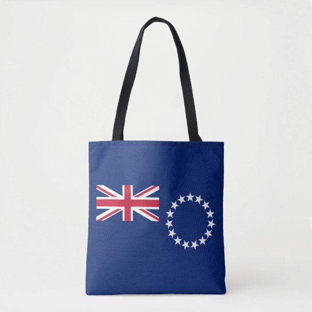 Bolso De Tela Bandera de las Islas Cook (Anverso)