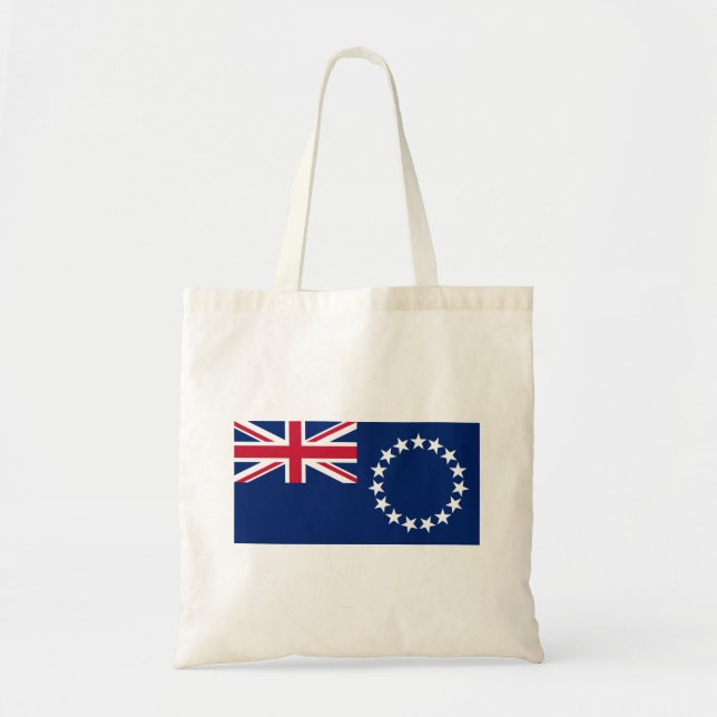 Bolso De Tela Bandera de las Islas Cook (Frente)