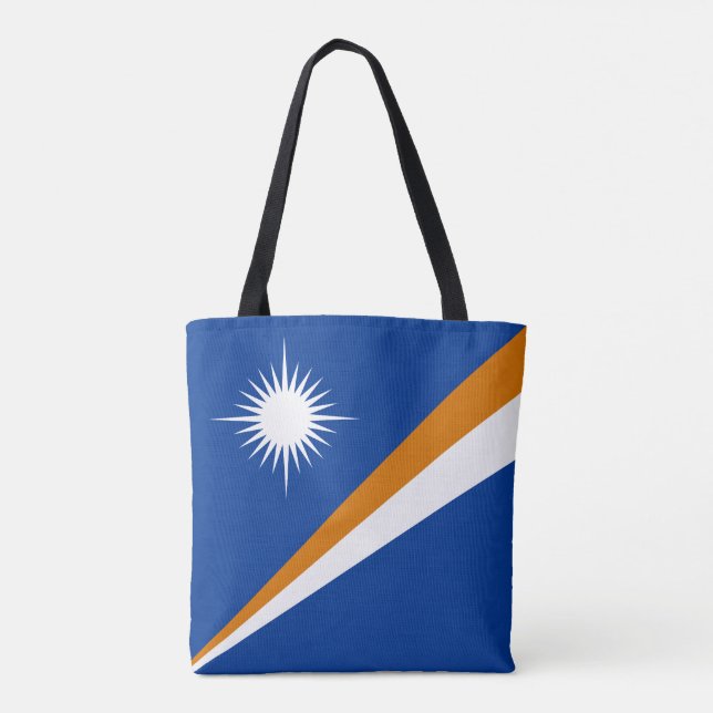 Bolso De Tela Bandera de las Islas Marshall (Reverso)