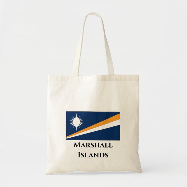 Bolso De Tela Bandera de las Islas Marshall (Frente)