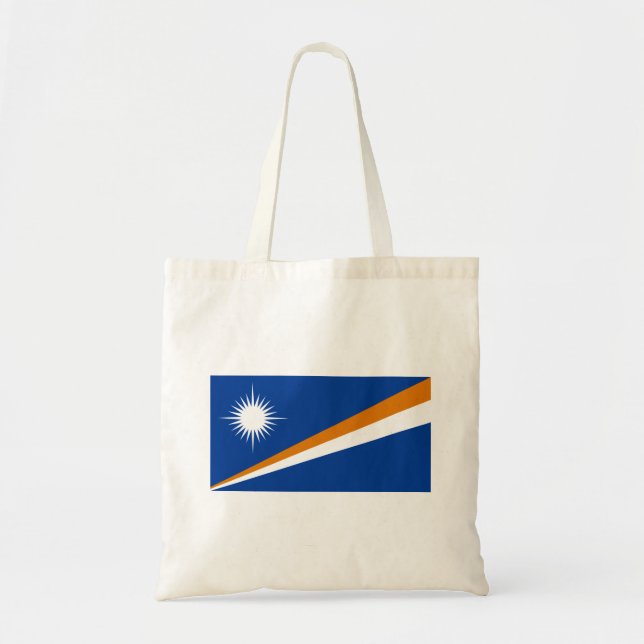 Bolso De Tela Bandera de las Islas Marshall (Frente)