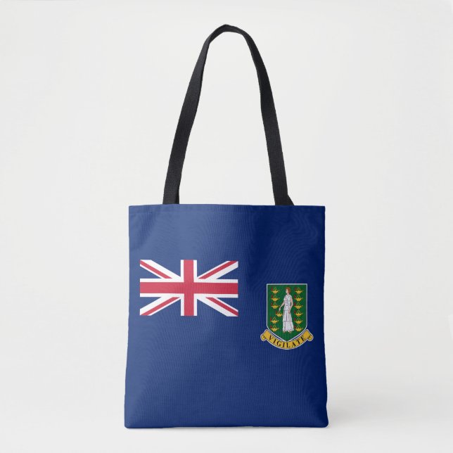 Bolso De Tela Bandera de las Islas Vírgenes Británicas (Anverso)