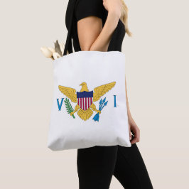 Bolso De Tela Bandera de las Islas Vírgenes de Estados Unidos