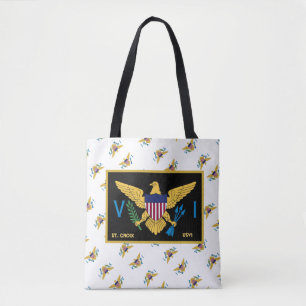 Bolso De Tela Bandera de las Islas Vírgenes de los Estados Unid