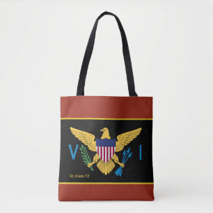 Bolso De Tela Bandera de las Islas Vírgenes de los Estados Unid