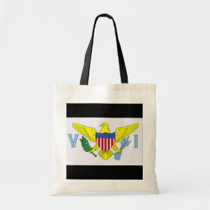 Bolso De Tela Bandera de las Islas Vírgenes Tote Bag