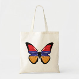 Bolso De Tela Bandera de las mariposas de Armenia