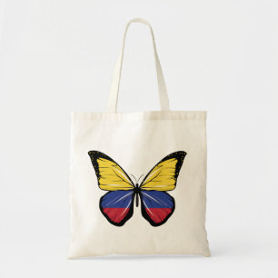 Bolso De Tela Bandera de las mariposas de Colombia