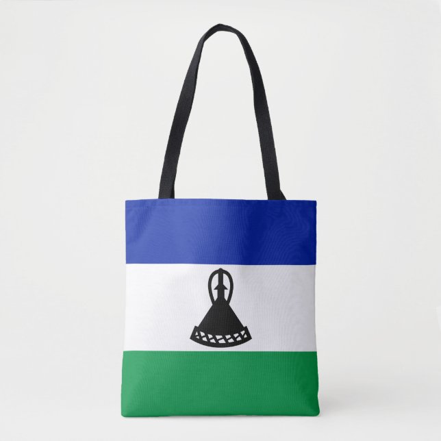 Bolso De Tela Bandera de Lesoto (Anverso)
